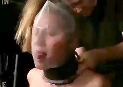 Bdsm female domination throat fucking breath